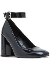 Madden Girl Whishing Two-Piece Block-Heel Pumps - Ecru Patent