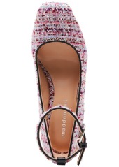 Madden Girl Whishing Two-Piece Block-Heel Pumps - Pink Multi Boucle