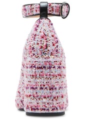 Madden Girl Whishing Two-Piece Block-Heel Pumps - Pink Multi Boucle