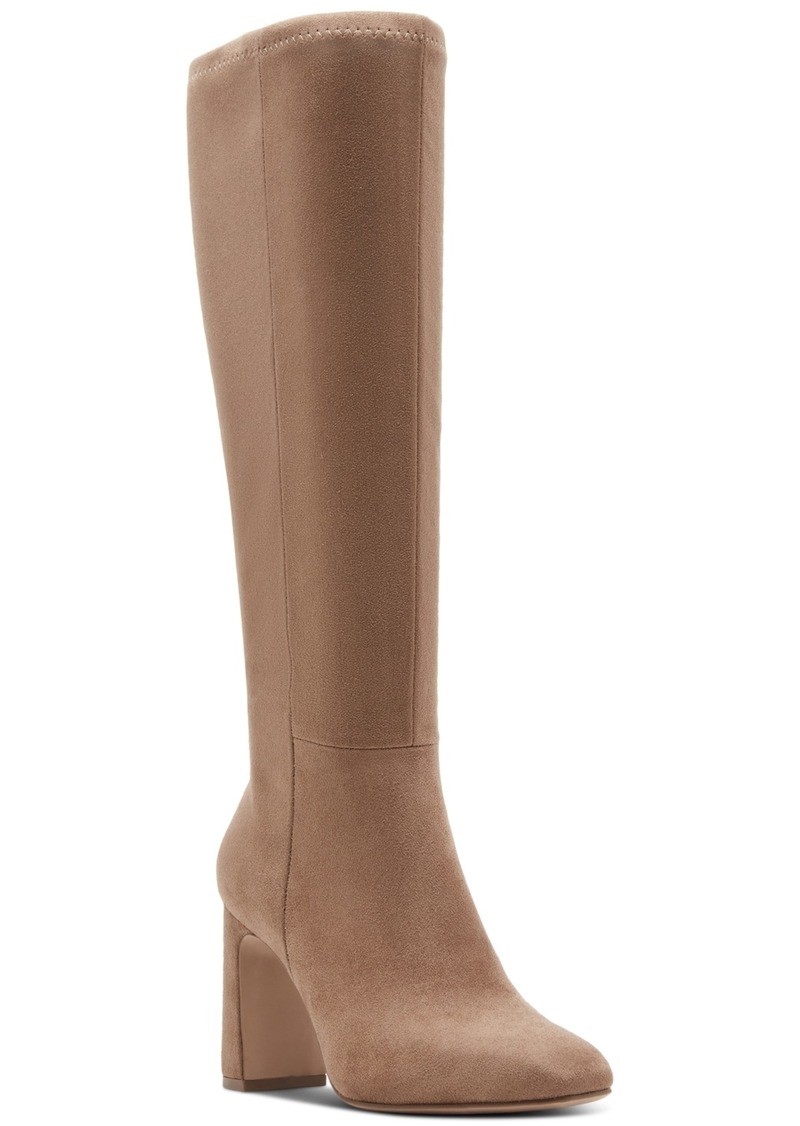 Madden Girl Wisee Block-Heel Knee-High Dress Boots - Light Taupe