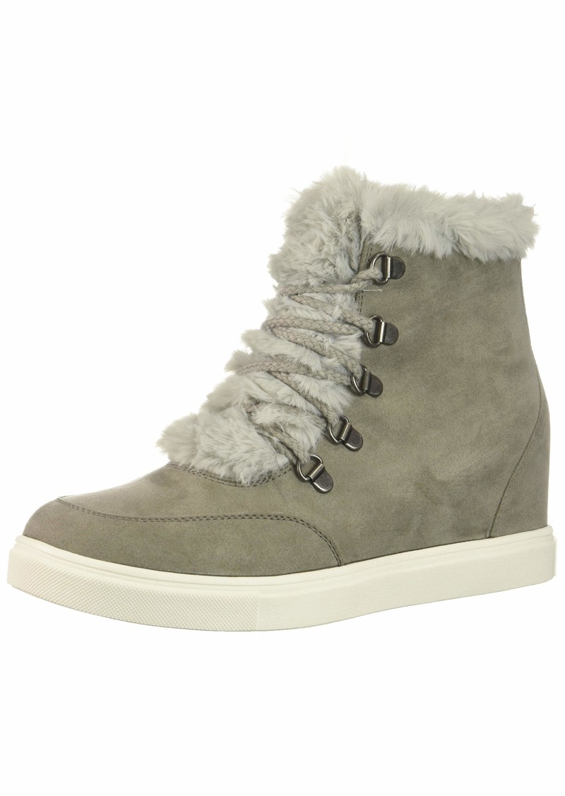 Madden Girl Women's Pulley Ankle Boot grey fabric  M US