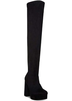 Madden Girl Orin Womens Faux Suede Block Heel Over-The-Knee Boots