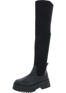 Madden Girl Scoop Womens Tall Lug Sole Over-The-Knee Boots