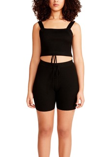 Madden Girl Womens 2PC Crop Short Outfit