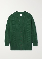Madeleine Thompson Allegra Cable-knit Wool And Cashmere-blend Cardigan