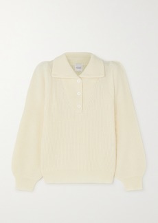 Madeleine Thompson Crater Ribbed Wool And Cashmere-blend Sweater