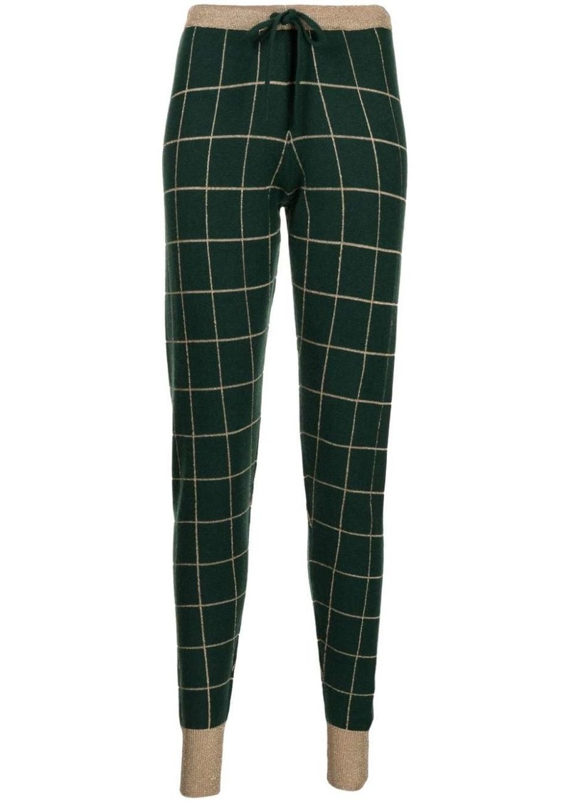 Madeleine Thompson Layla check-pattern track pants