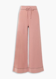 MADELEINE THOMPSON - Rose ribbed wool and cashmere-blend wide-leg pants - Pink - S
