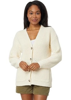 Madewell Textural-Stitch V-Neck Cardigan Sweater