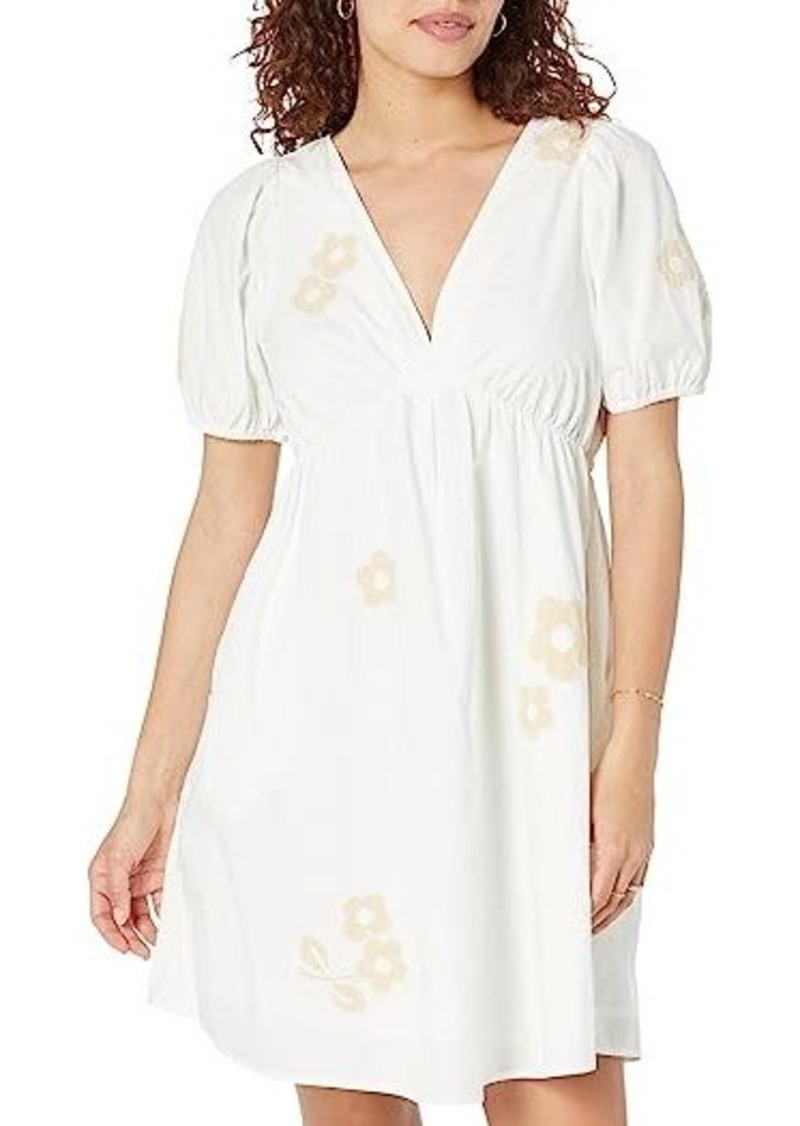 Madewell Annamarie Embroidered Mini Dress