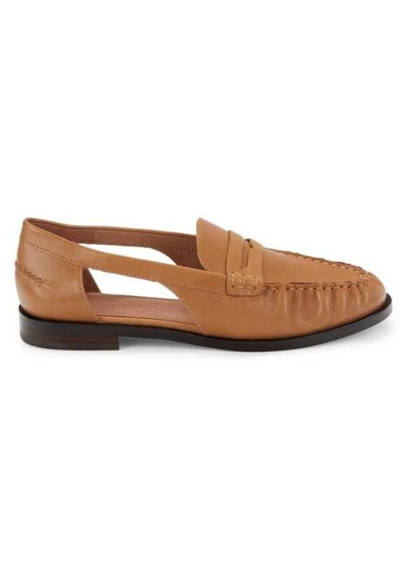 Madewell Brooke Cut Out Leather Loafers