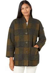 Madewell Buffalo Check Sweater Coat