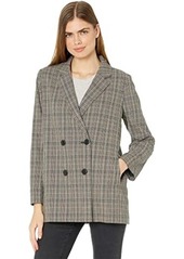 Madewell Caldwell Double-Breasted Blazer in Miltmore Plaid