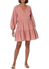 Madewell Crinkle Poplin Wrap Mini Dress