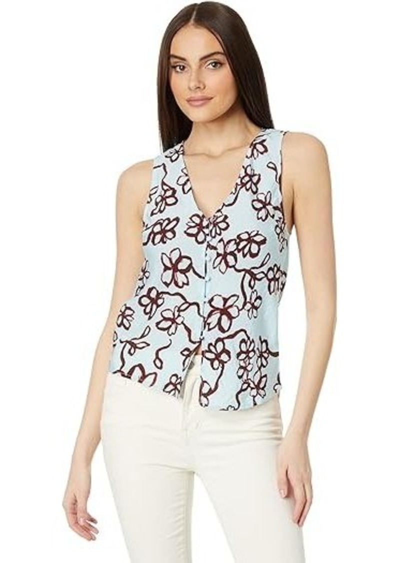 Madewell Cutaway Vest Top in Floral