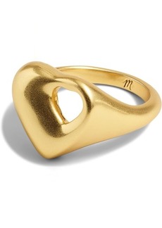 Madewell Cutout Heart Signet Ring