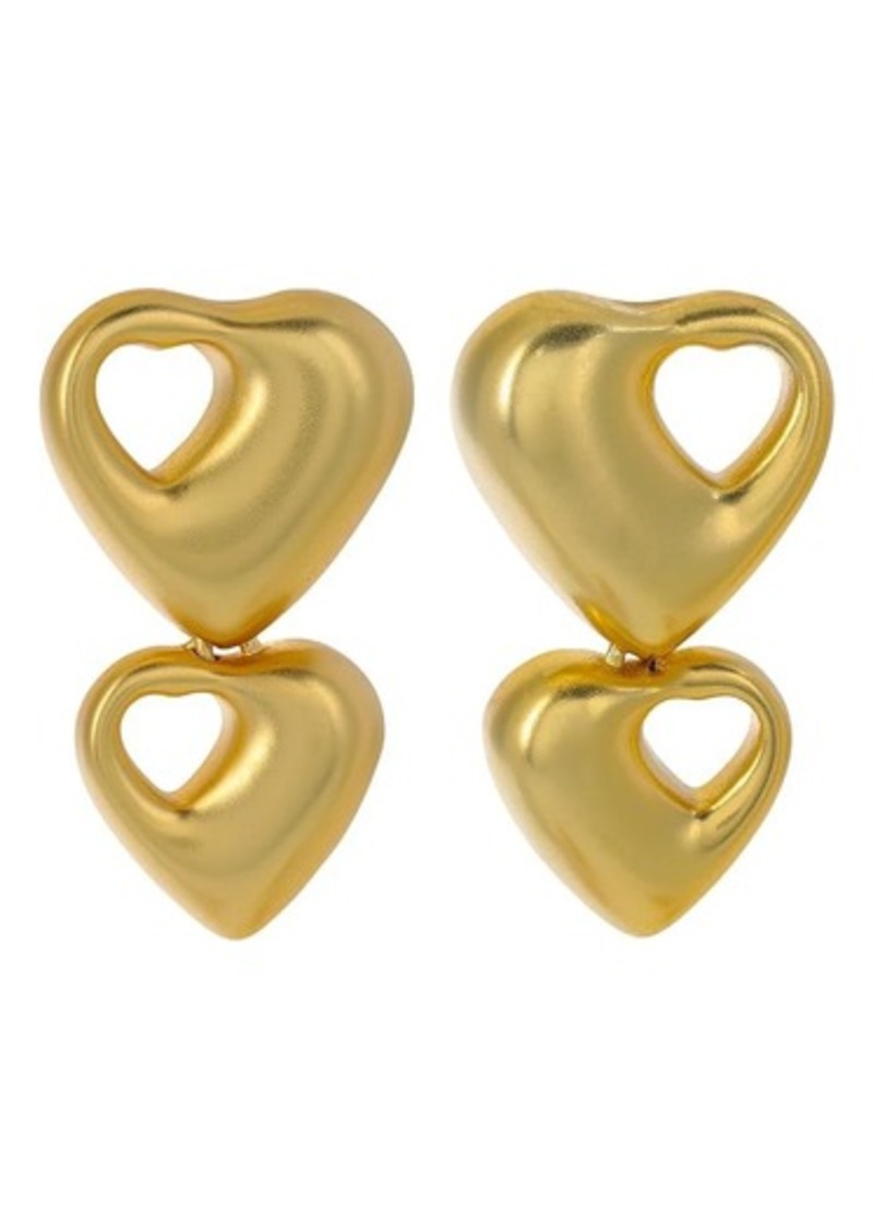 Madewell Cutout Heart Statement Puffy Earring