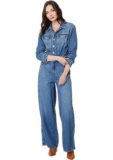 Madewell Denim Wide-Leg Coverall Jumpsuit in Byrne Wash
