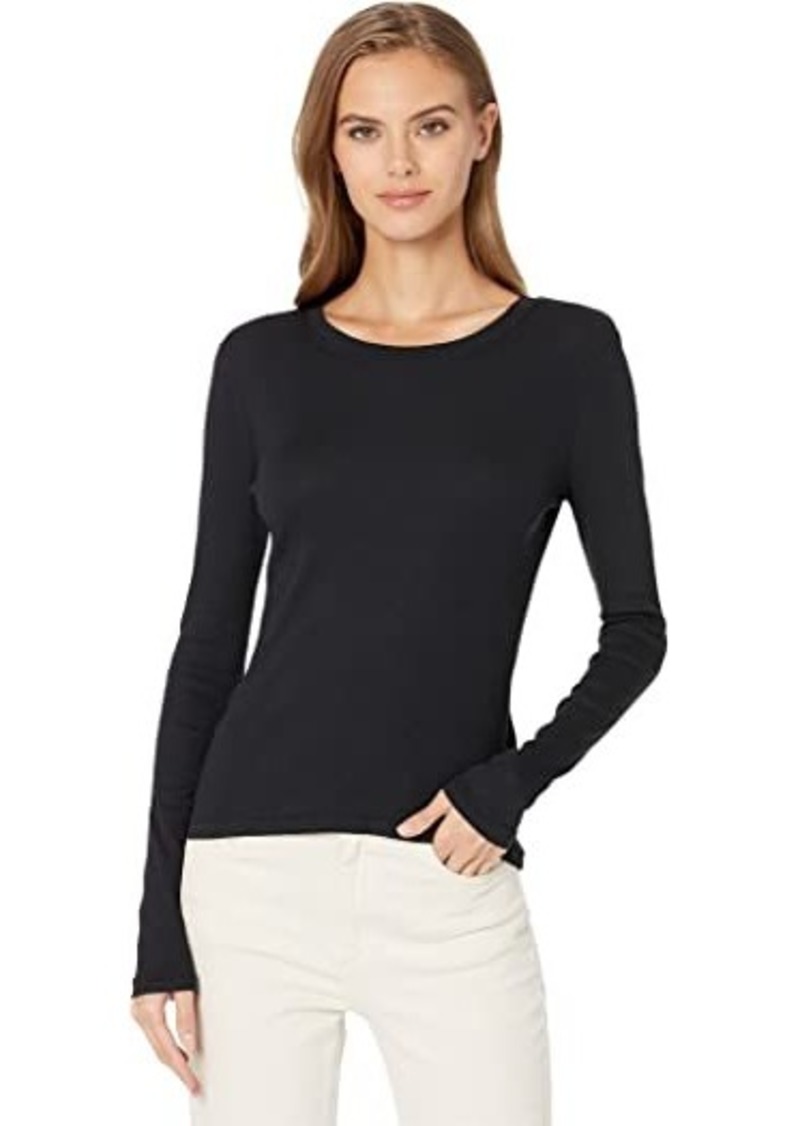 Madewell Fine Ribbed Crewneck Long-Sleeve Tee