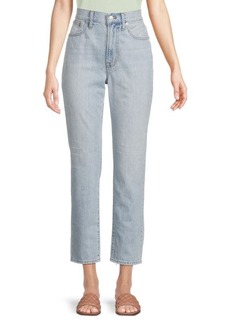 Madewell High Rise Light Wash Cropped Jeans
