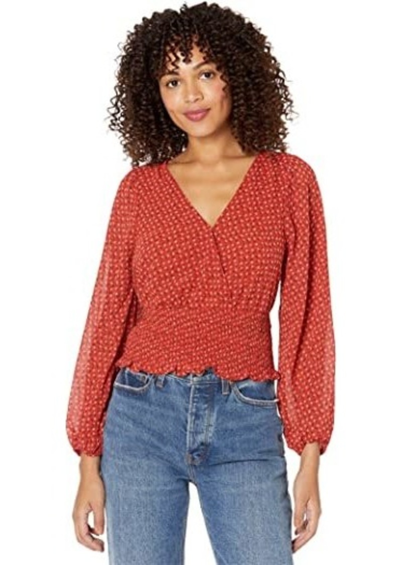 Madewell Julianne Smocked-Waist Top