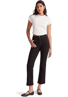 Madewell Kick Out Crop Jeans in Black Rinse Wash