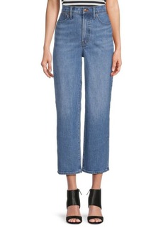 Madewell Knoxville Wash Wide Leg Cropped Jeans