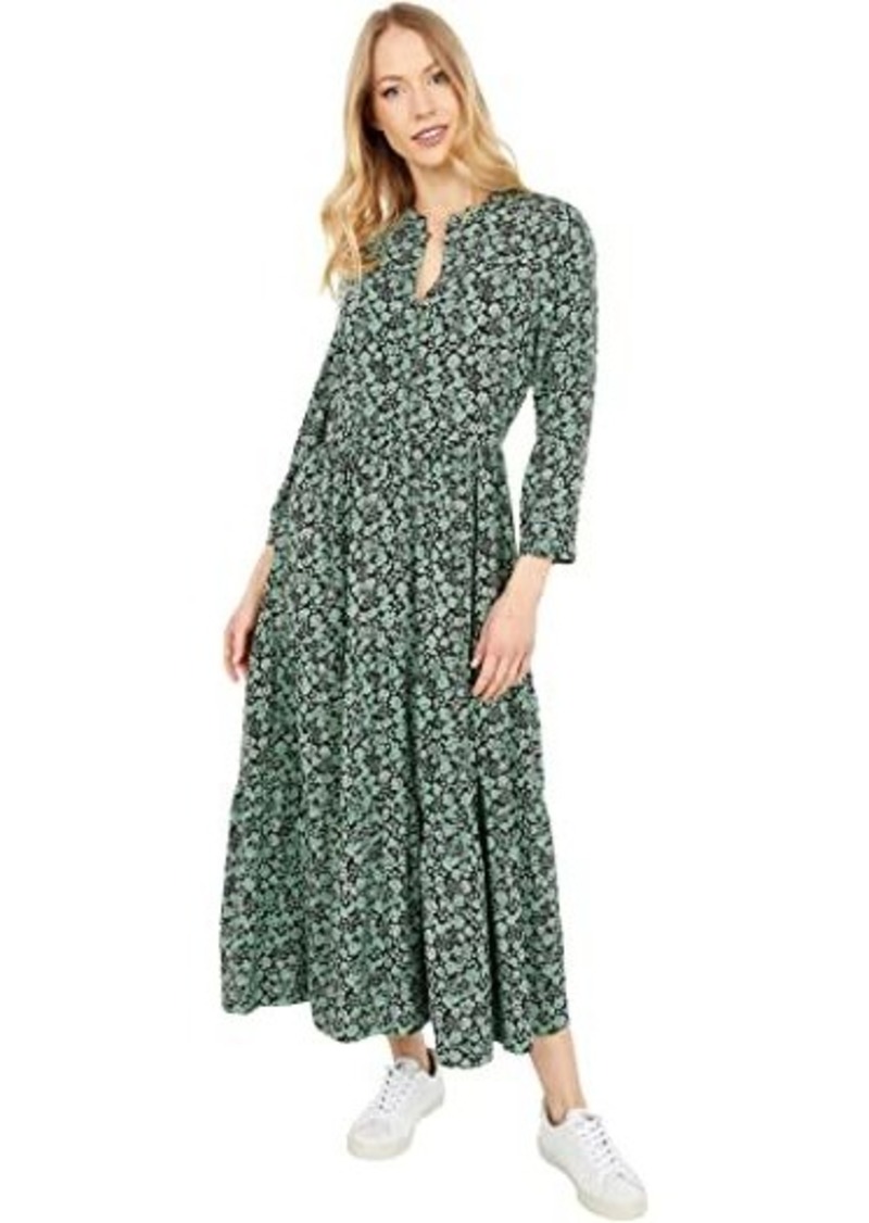 Madewell Button-Front Tiered Midi Dress ...