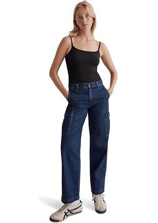 Madewell Low-Slung Straight Cargo Jeans in Martindale Wash