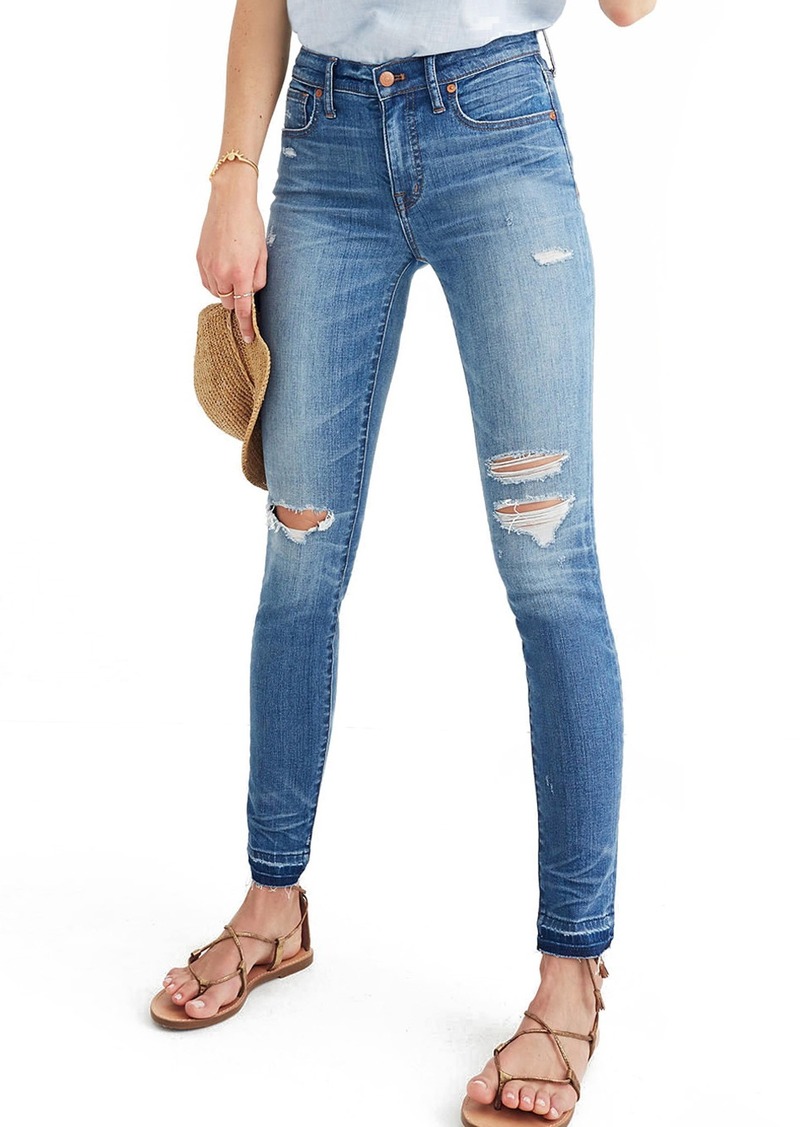 Madewell Madewell 10-Inch High-Rise Skinny Jeans: Drop-Hem Edition ...