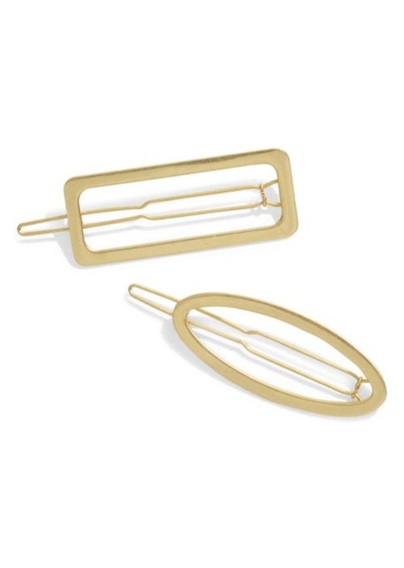 Madewell 2-Pack Open Shape Hair Clips