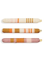 Madewell 3-Pack Thread Wrapped Hairpins in Weathered Brick at Nordstrom