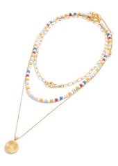 Madewell 3-Piece Beaded Toggle Chain Necklace Set