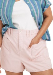 Madewell Baggy Pull-On Shorts in Primrose Pink at Nordstrom