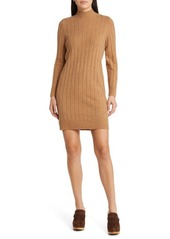 Madewell Bodhi Long Sleeve Wool Blend Rib Sweater Dress