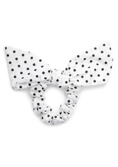 Madewell Bow Scrunchie in Vintage Parchment Mu at Nordstrom