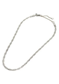 Madewell Braided Herringbone Chain Necklace