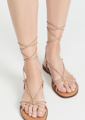 Madewell Braided Lace Up Flat Sandals