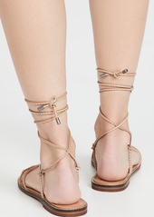 Madewell Braided Lace Up Flat Sandals