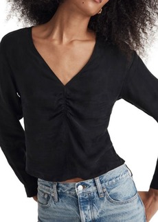 Madewell Brushed Ruched Top