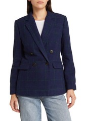 Madewell Caldwell Double Breasted Wool Blend Blazer