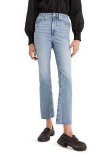 Madewell Cali High Waist Raw Hem Demi Boot Jeans in Enmore Wash at Nordstrom