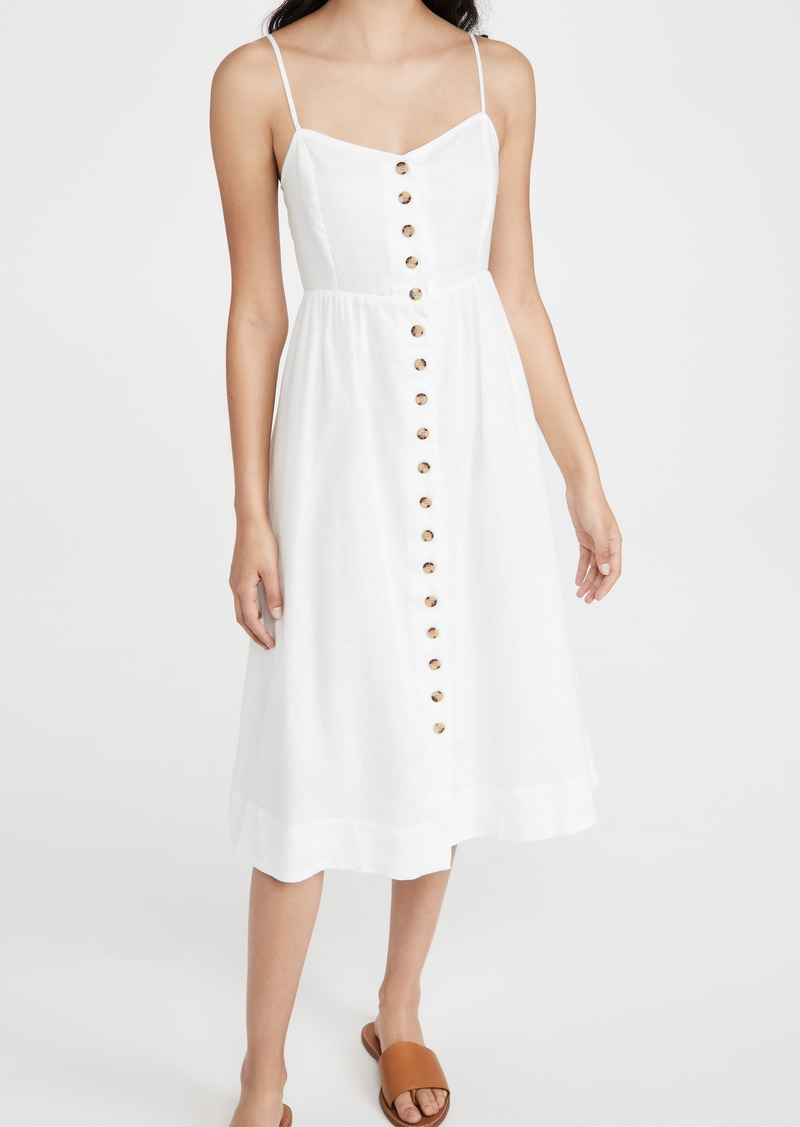 Madewell Cami Button Front Midi Dress