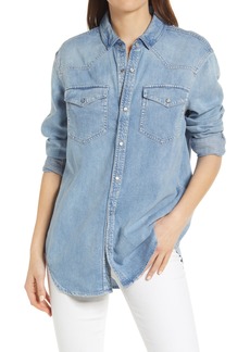 Madewell Denim Snap Western Shirt in Percy Wash at Nordstrom