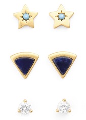 Madewell Desert Star 3-Pack Stud Earrings (Nordstrom Exclusive)
