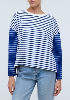 Madewell Easy Contrasting Stripe Long Sleeve Rugby T-Shirt