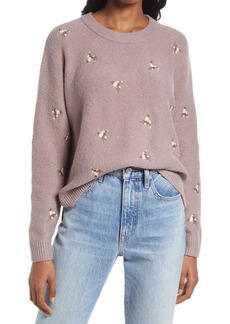 Madewell Madewell Althen Patterned Pullover Sweater in Antique 