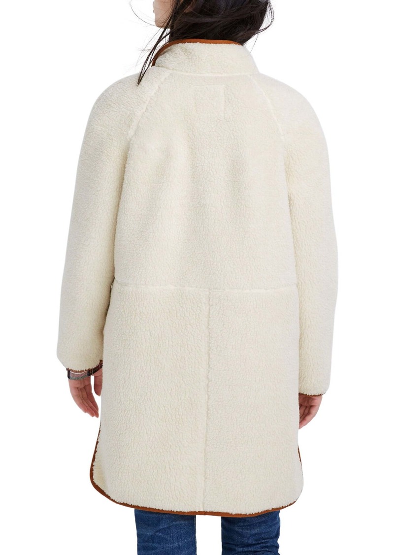 madewell estate faux shearling coat