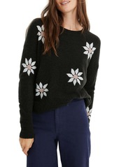 Madewell Floral Intarsia Pullover Sweater