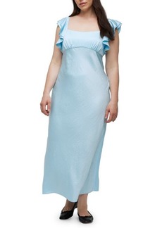 Madewell Flutter Sleeve Maxi Dress